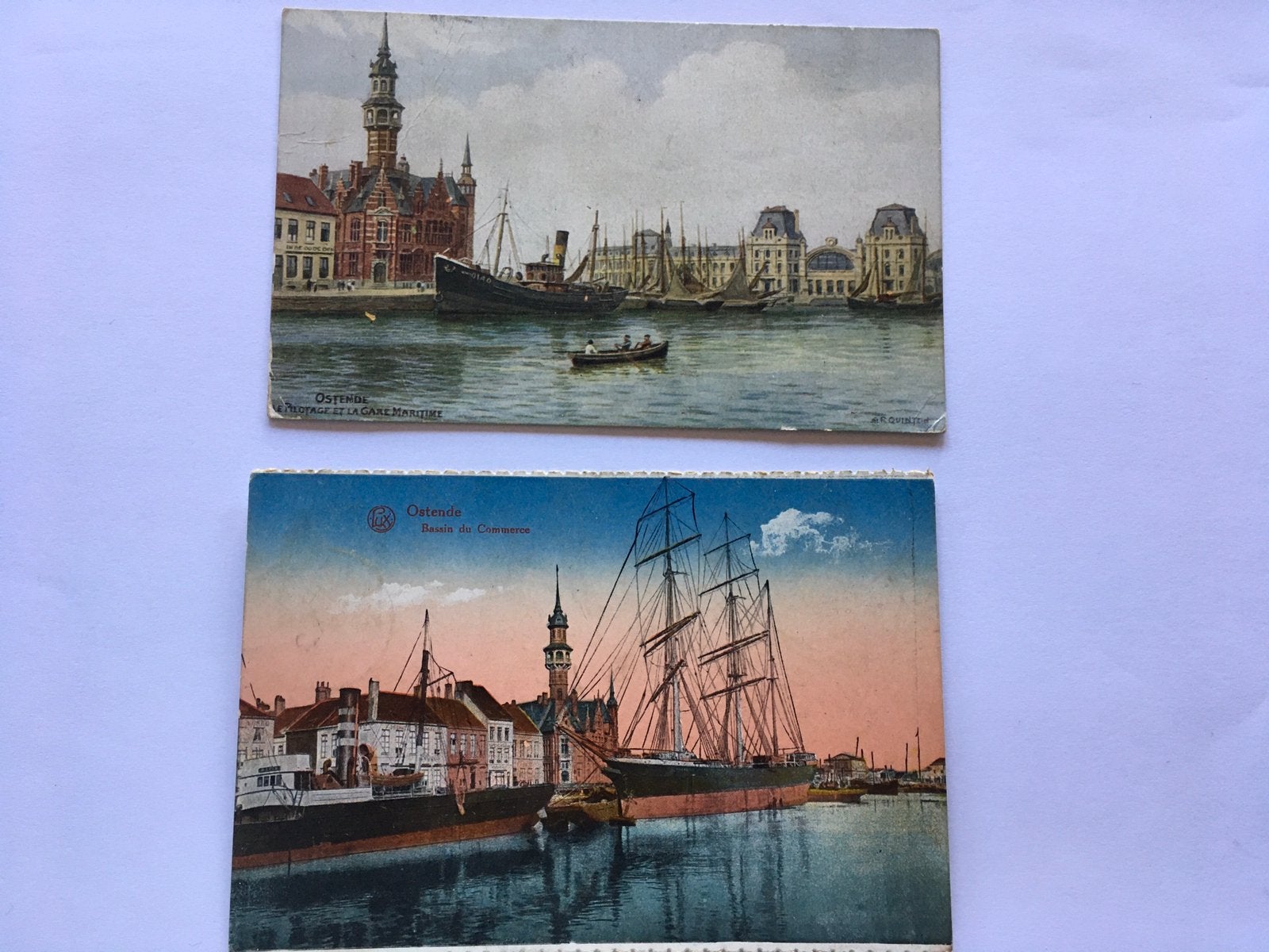 Oude postkaarten Oostende, Verzamelen, Verzenden, Gelopen