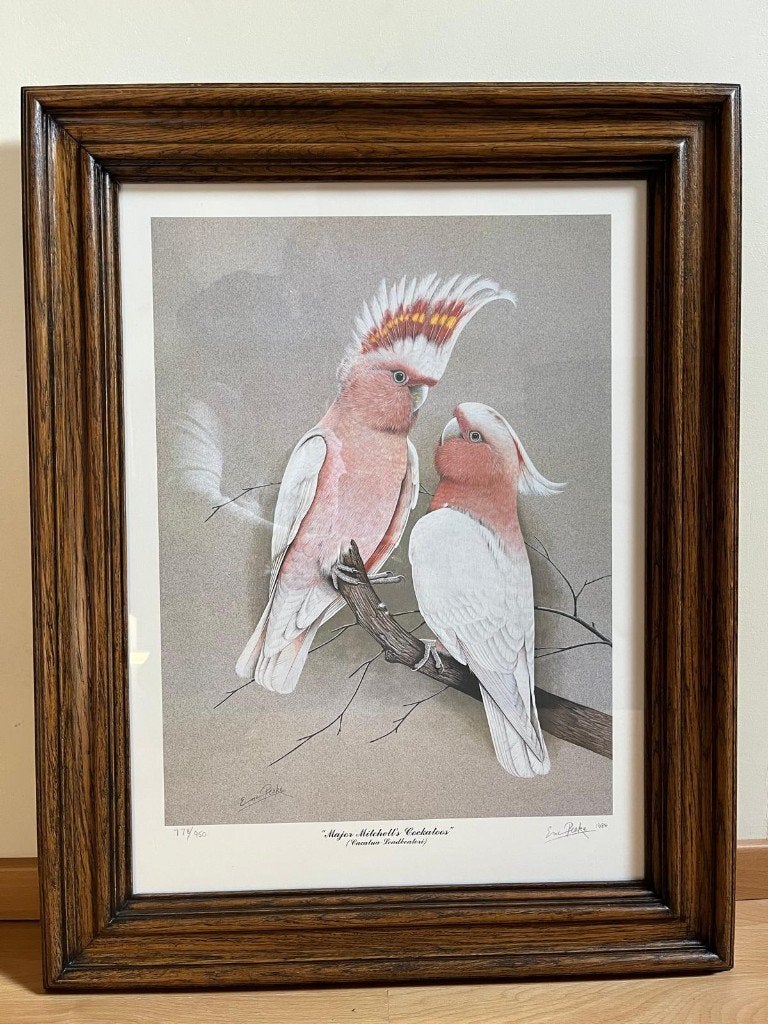 zeer mooi werk van Eric Peake, Gesigneerd, Ophalen, Dieren en Natuur
