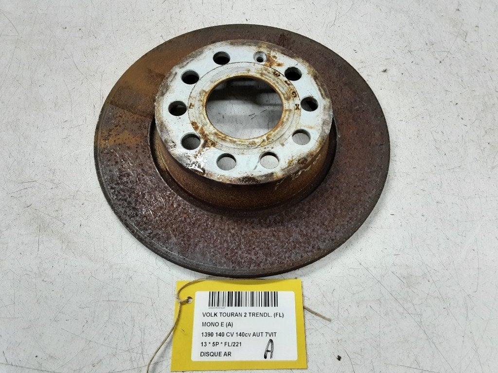 REMSCHIJF ACHTER Volkswagen Touran (1T3) (01-2010/05-2015), Auto-onderdelen, Gebruikt, Volkswagen, Volkswagen AG, Kundenbetreuung@volkswagen.de