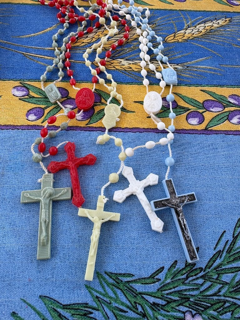 lot paternosters, Verzamelen, Ophalen of Verzenden, Zo goed als nieuw, Sieraad, Christendom | Katholiek