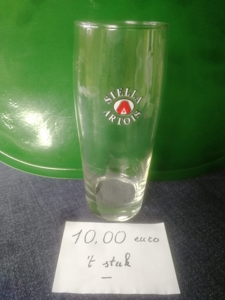 Bierglas Stella Artois - glad pils glas - €10, Verzamelen, Ophalen of Verzenden, Glas of Glazen, Stella Artois