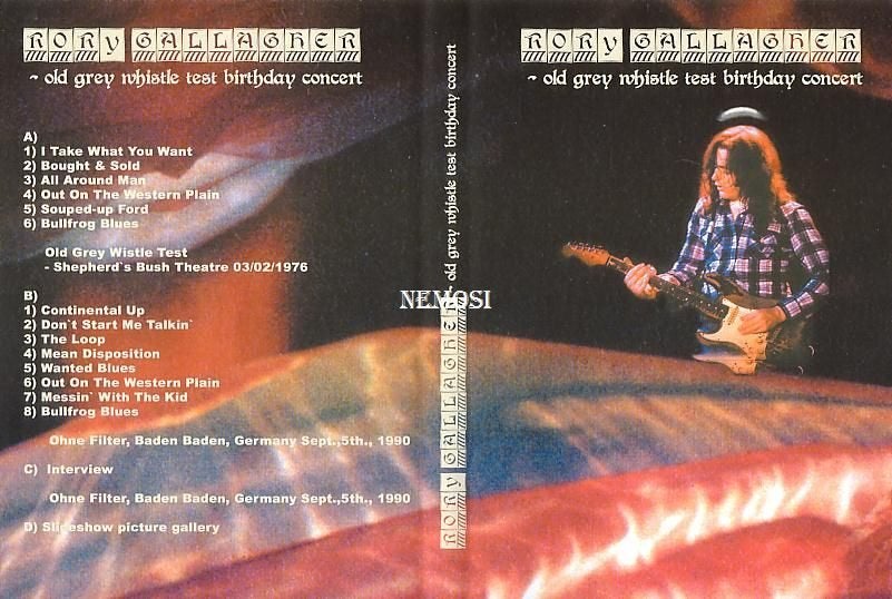 DVD - Rory GALLAGHER - OLD GREY WHISTLE TEST BIRTHDAY, Envoi, Neuf, dans son emballage, Concert