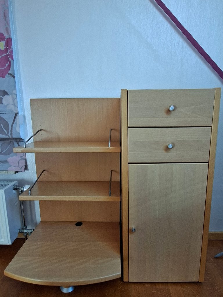 commode plus étagère, Enlèvement, Utilisé, Pin, Moderne