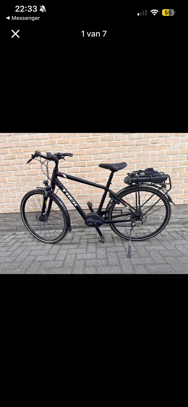 Ebike trek, Vélos & Vélomoteurs, 51 à 55 cm, Enlèvement, Utilisé, 50 km par batterie ou plus