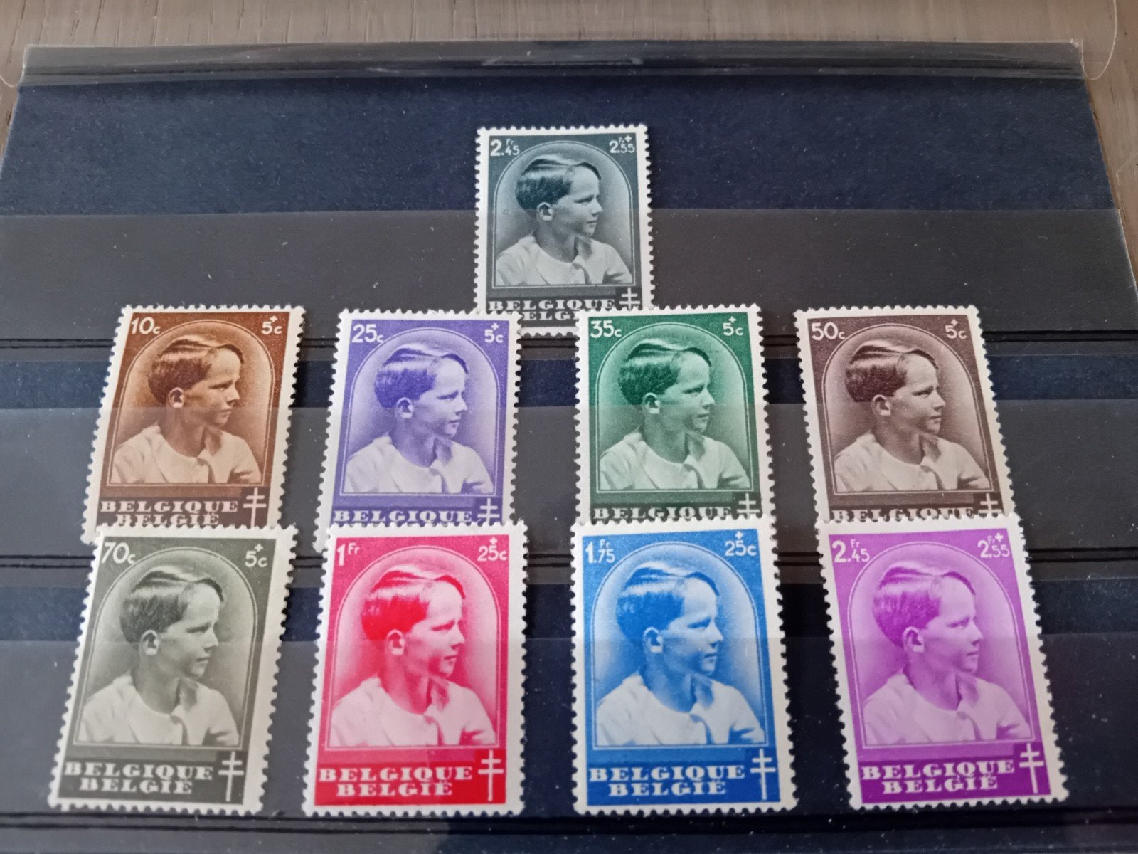 Timbres de Belgique n 438/446* lot 634 B, Envoi, Neuf