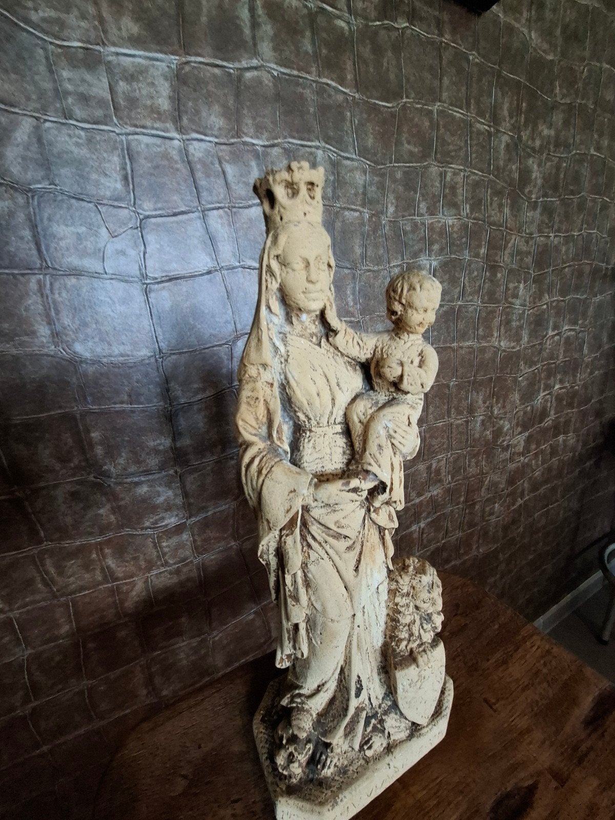 Mariabeeld met kind., Antiek en Kunst, Ophalen