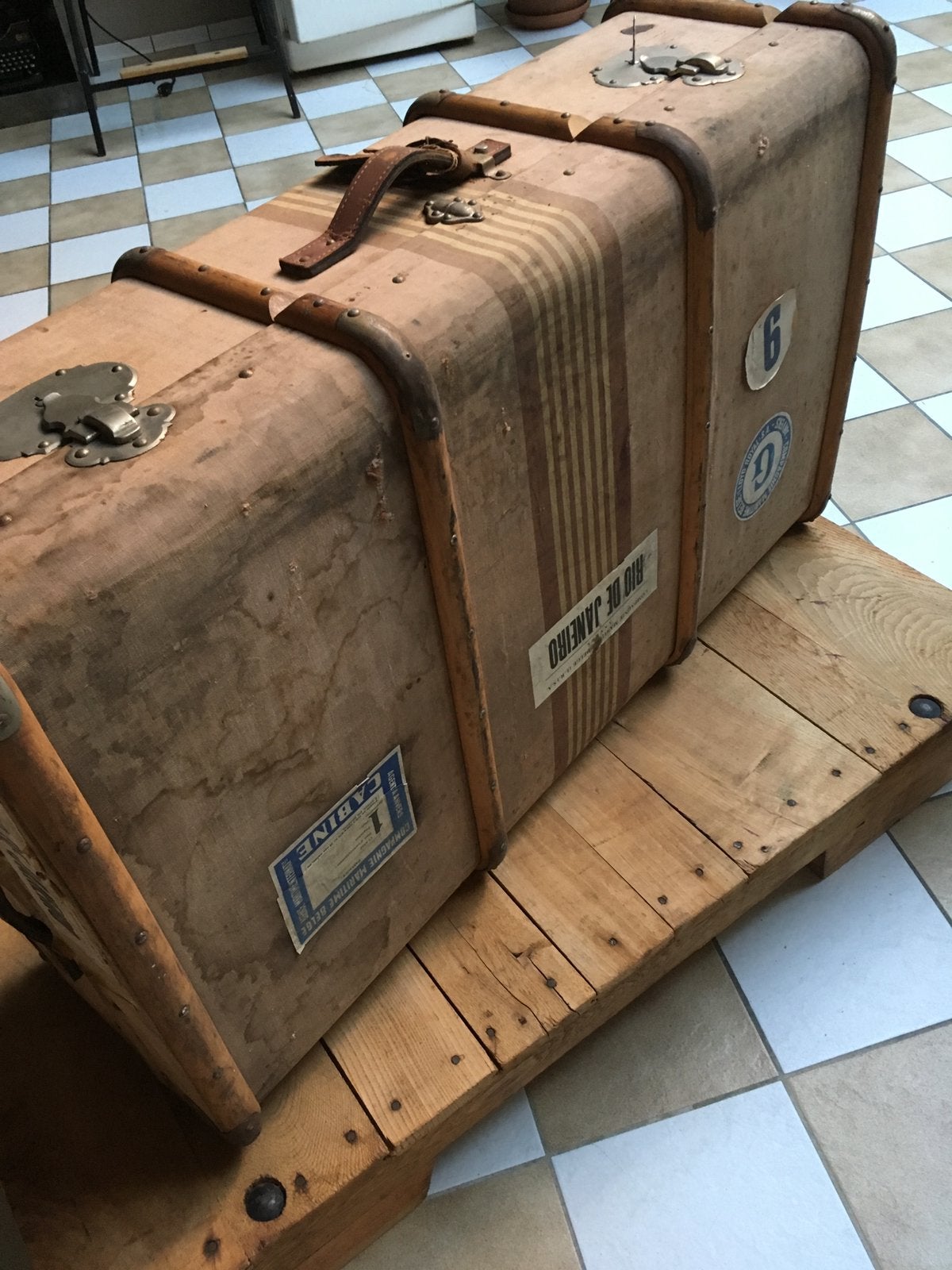 Koffer uit klooster, Handtassen en Accessoires, Ophalen, Zo goed als nieuw