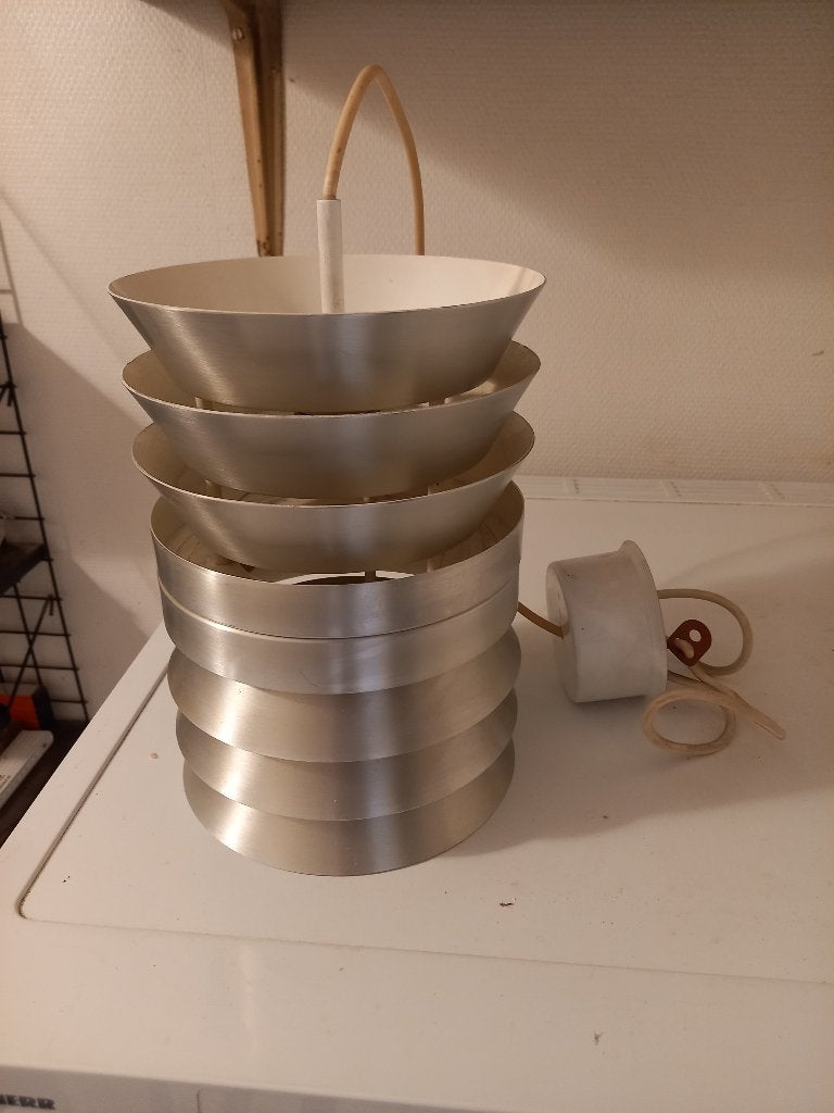 Retro hanglamp, Huis en Inrichting, Lampen | Hanglampen, Ophalen, Gebruikt, Metaal, Retro
