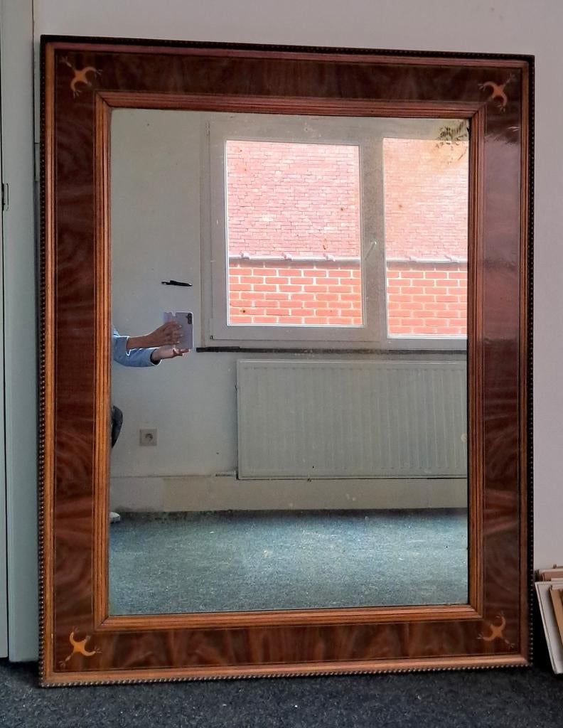 Miroir Charles X en placage de palissandre avec incrustation, Enlèvement
