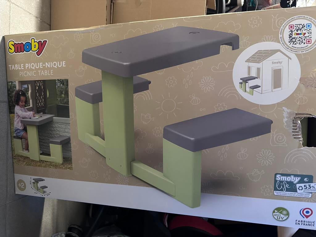 Picknicktafel smoby, Ophalen, Nieuw, Kunststof