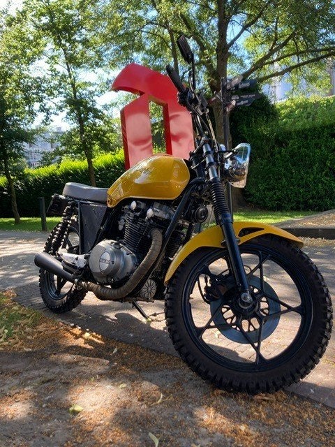 Suzuki GL51C Scrambler – unieke custom build, Motoren, Motoren | Suzuki, Motorrijbewijs A, Gebruikt, Particulier, Overig