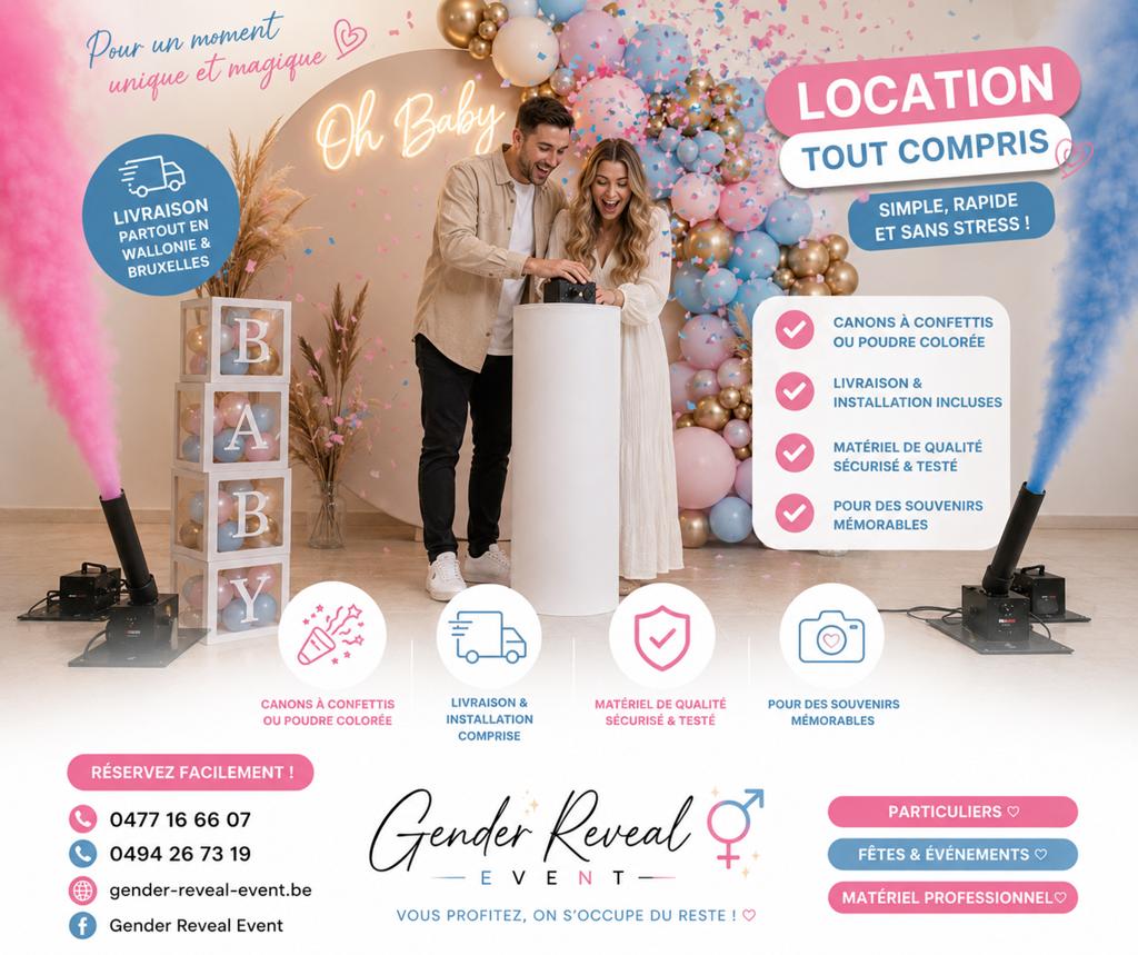 Gender reveal, Enlèvement, Comme neuf