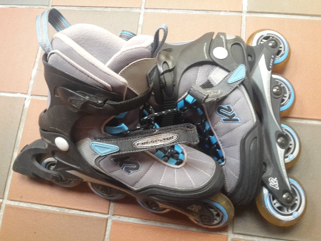 Rollerblades / skeelers, merk K2, dames, maat 39, gebruikt, Sport en Fitness, K2, Gebruikt, Ophalen of Verzenden, Inline skates 4 wielen