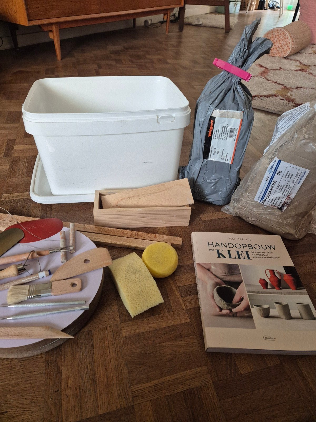 Klei: Keramiek beginnerset van Colpaert, Overige thema's, Matériel de bricolage, Enlèvement, Matériau naturel