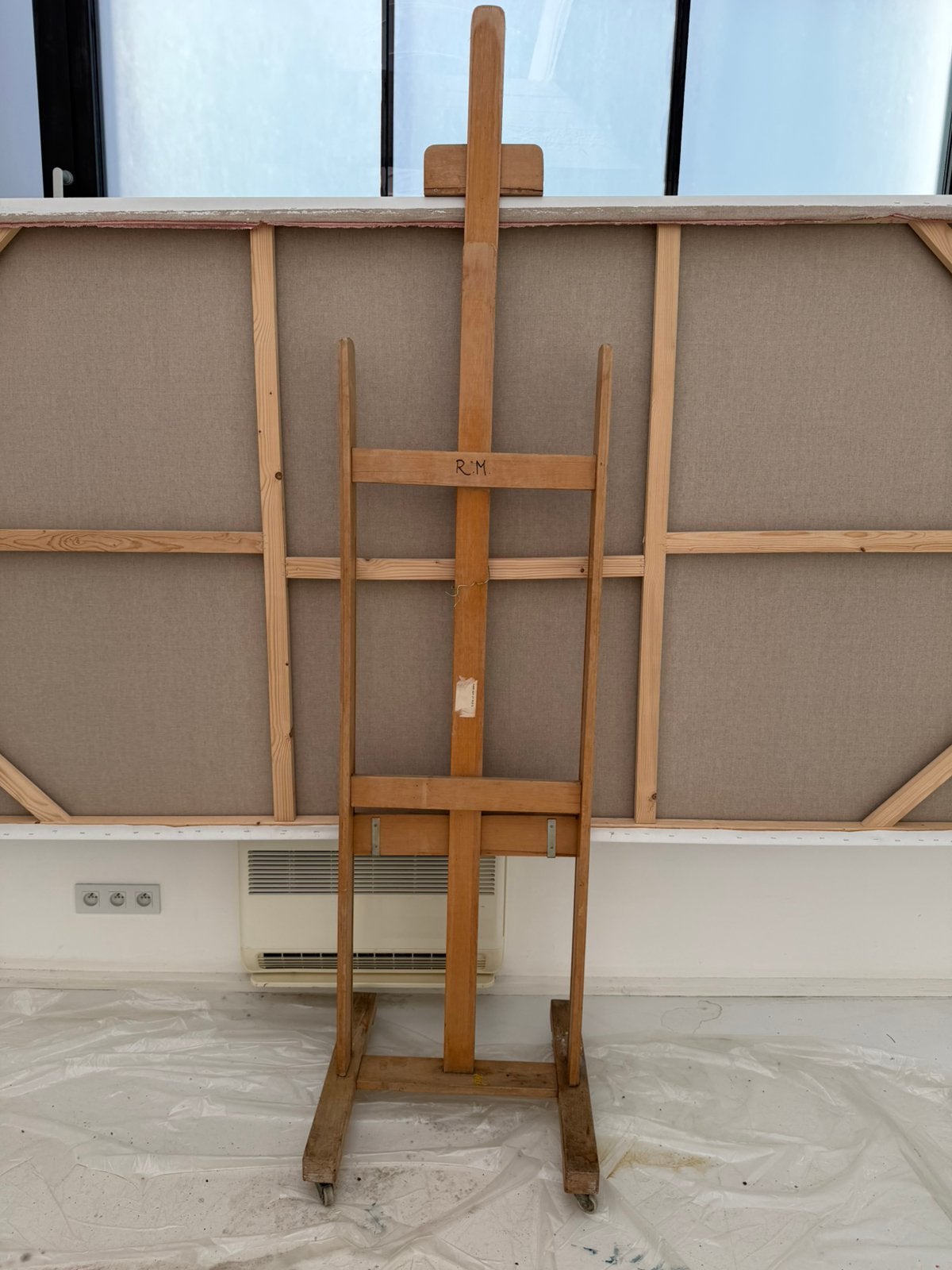 Chevalet en bois ajustable, Enlèvement, Utilisé, Chevalet
