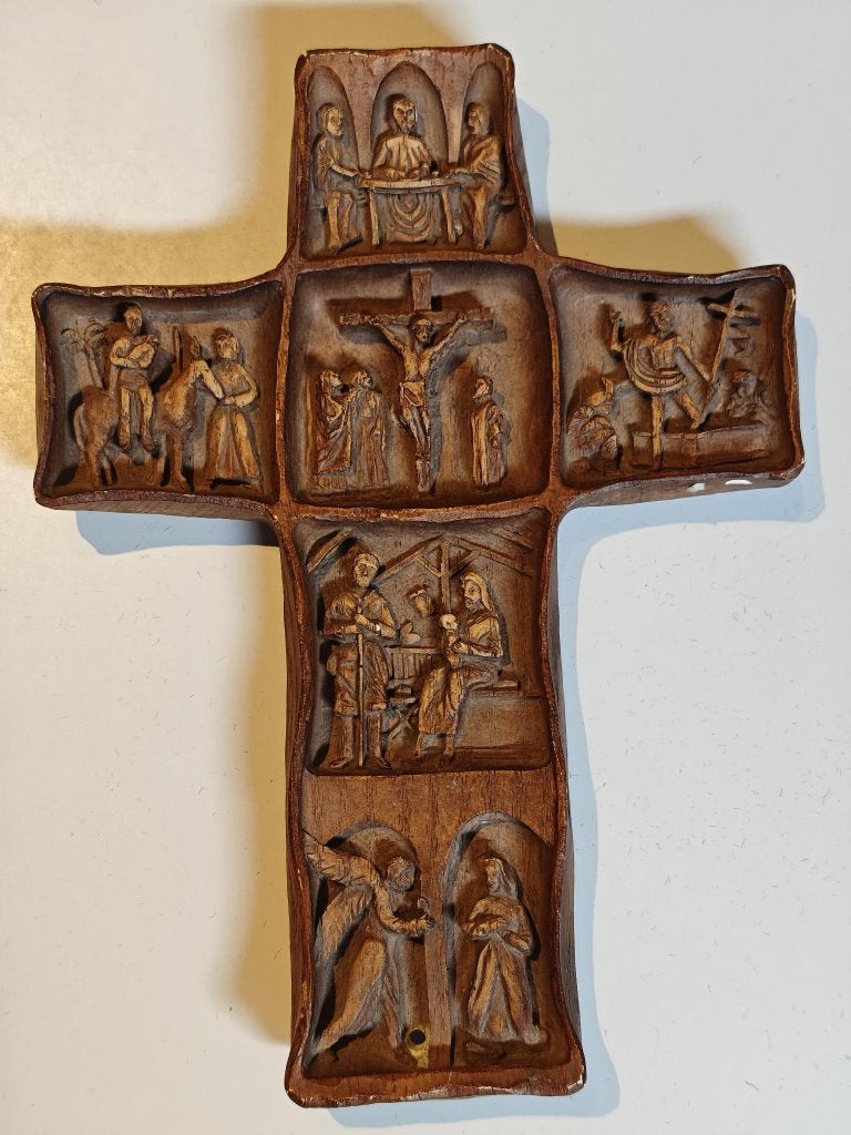 Reliëfkruis – Taferelen uit het leven van Jezus, Enlèvement ou Envoi