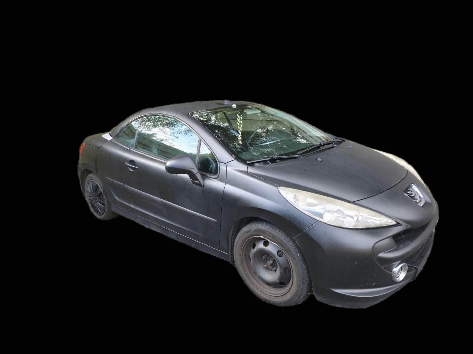 Peugeot 207cc cabriolet, Auto's, Bluetooth, Zwart, Cabriolet, Zwart