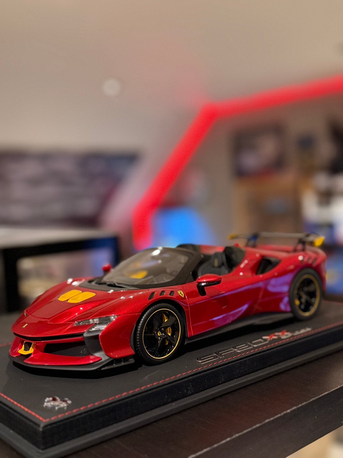BBR Ferrari SF90xx spider, Ophalen of Verzenden, Zo goed als nieuw