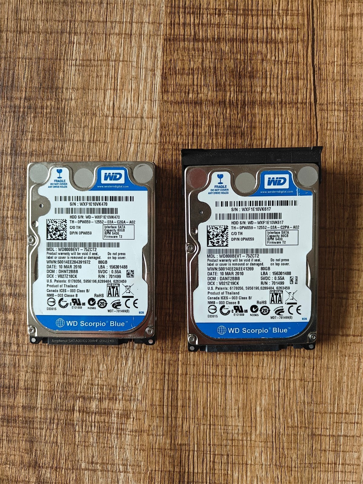 WD Scorpio Blue 80GB SATA Harde schijven, Computers en Software, Harde schijven, Intern, Gebruikt, Ophalen of Verzenden, WD (Western Digital)