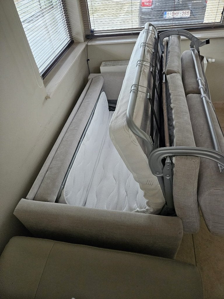 Zetelbed, Ophalen, Tweepersoons, 140 cm, Zo goed als nieuw