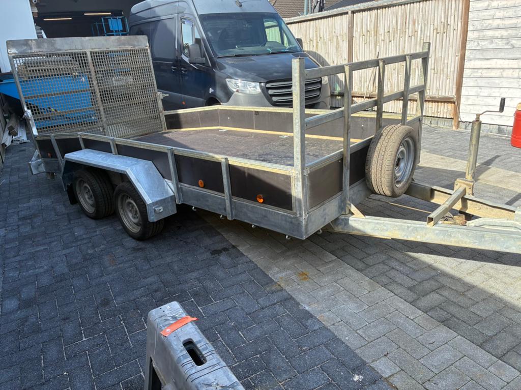 Helpo machinetransporter 3,5T, Auto diversen, Aanhangers en Bagagewagens, Ophalen, Zo goed als nieuw