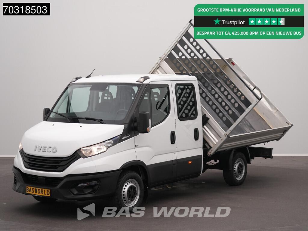 Iveco Daily 35S16 Automaat Driezijdige Kipper Dubbel Cabine, Auto's, Automaat, Stof, Gebruikt, Euro 6