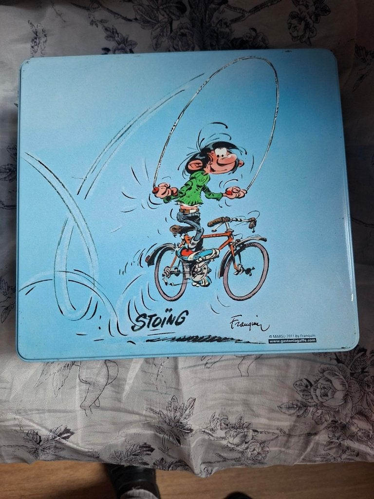 Boîte en fer blanc Guust Flater, Enlèvement, Gaston ou Spirou, Comme neuf, Ustensile