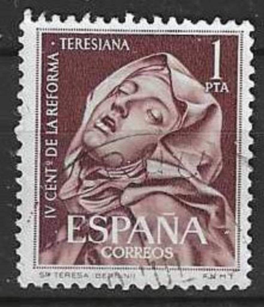 Espagne 1962 - Yvert 1094 - Réforme thérésienne (ST), Envoi, Affranchi