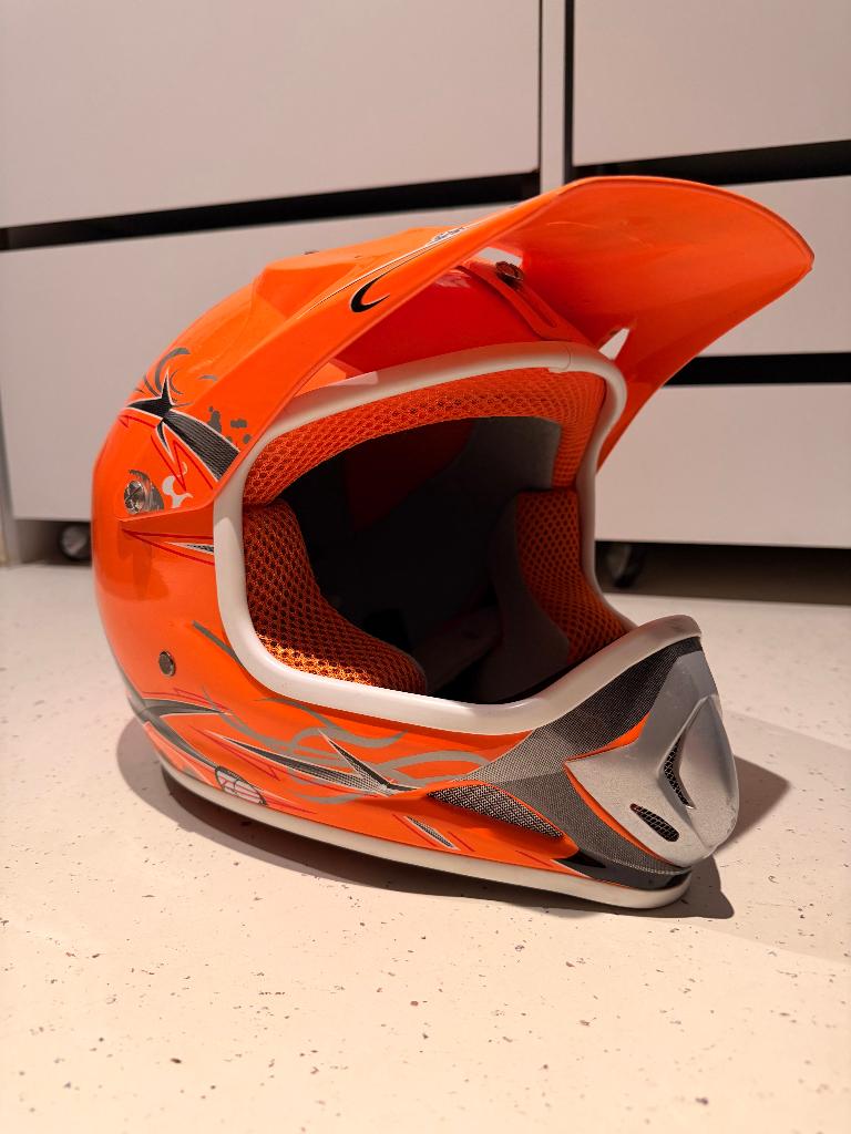 Crosshelm kind - Maat 49-50 - KIMO, Motoren, Kleding | Motorhelmen, Overige merken, XS, Kinderen, Offroadhelm