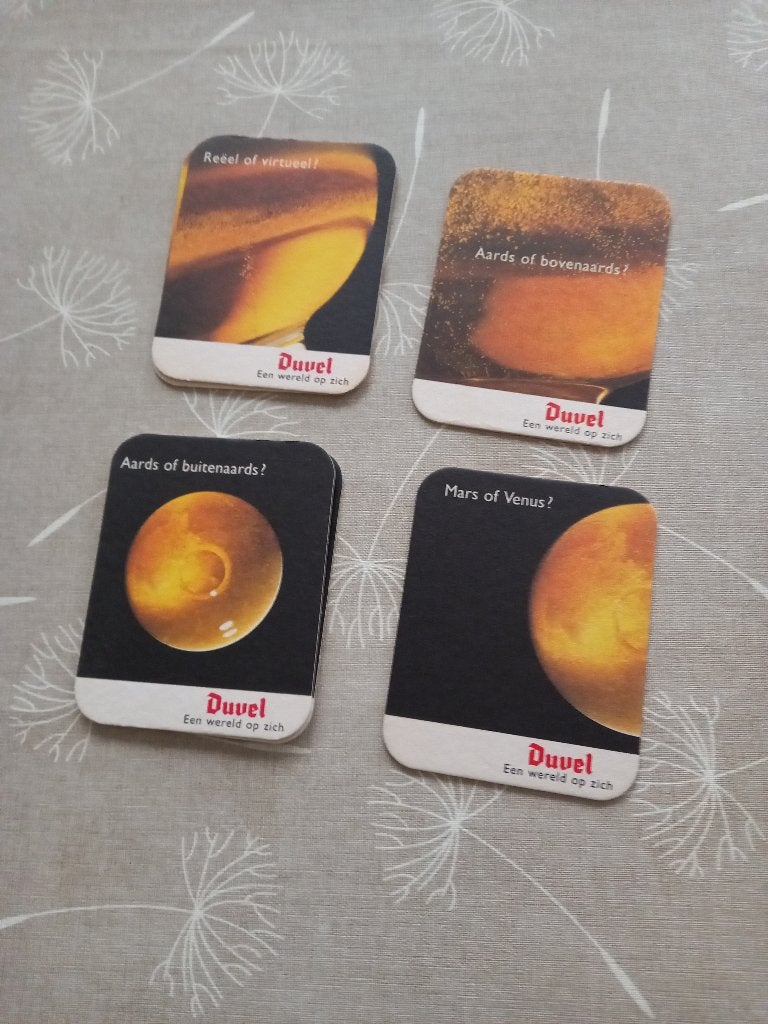 Duvel bierviltjes, Ophalen, Zo goed als nieuw, Viltje(s), Duvel