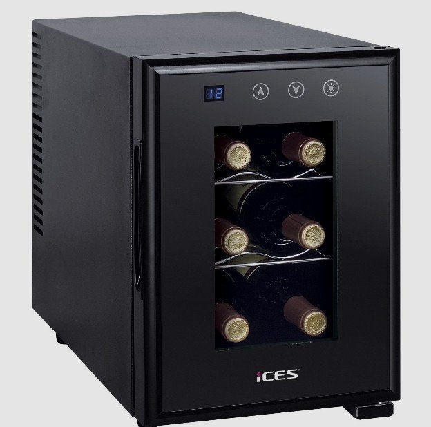 iCES thermoelektrische wijnkoeler (6 flessen), Neuf, Enlèvement ou Envoi, 5 à 15 bouteilles, Métal