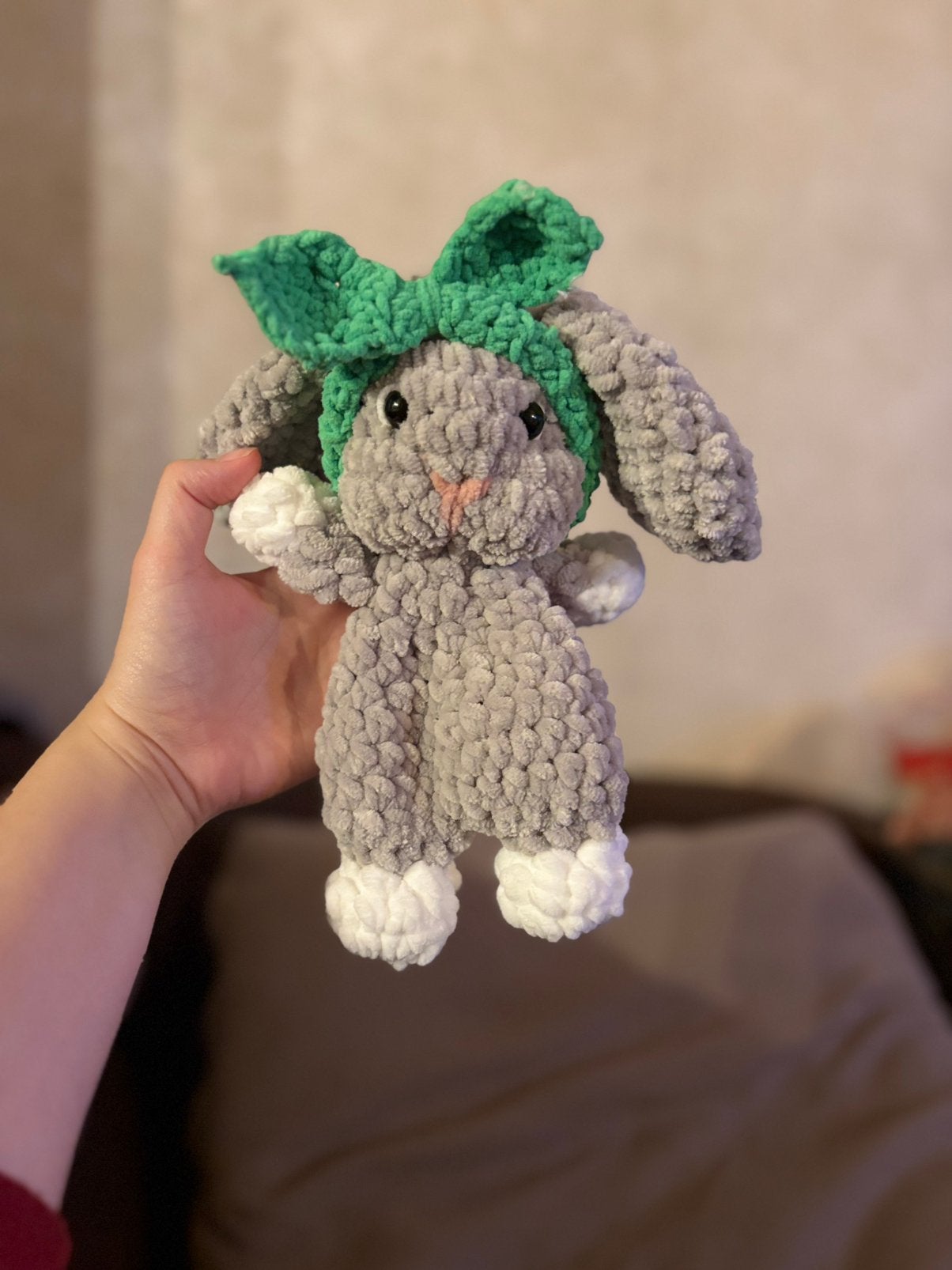 Gehaakte knuffel konijn, Ophalen of Verzenden, Nieuw, Konijn, Handgemaakt
