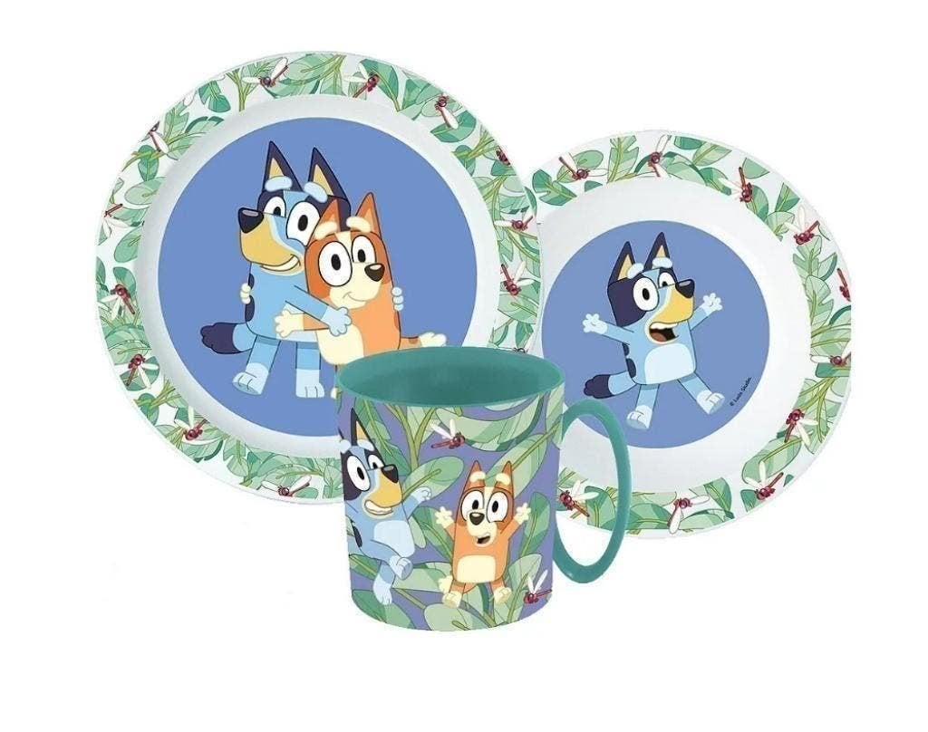 Bluey Kinderservies met Mok - Magnetron Eetset / Dinerset, Ophalen of Verzenden, Nieuw