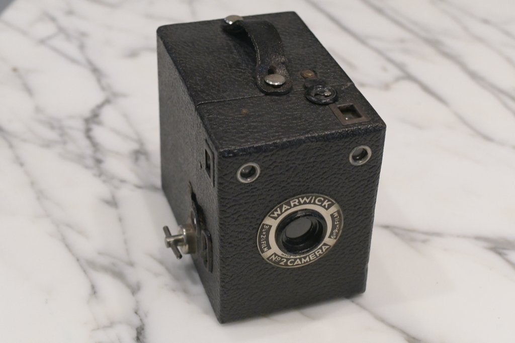 Warwick No 2 camera met tas, Ophalen of Verzenden, 1940 tot 1960, Fototoestel