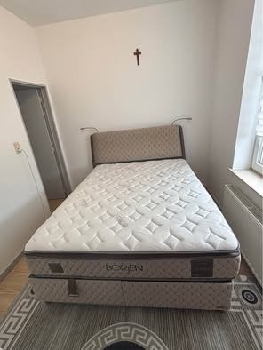 Lit box spring 160x200, Maison & Meubles, Enlèvement ou Envoi, Comme neuf