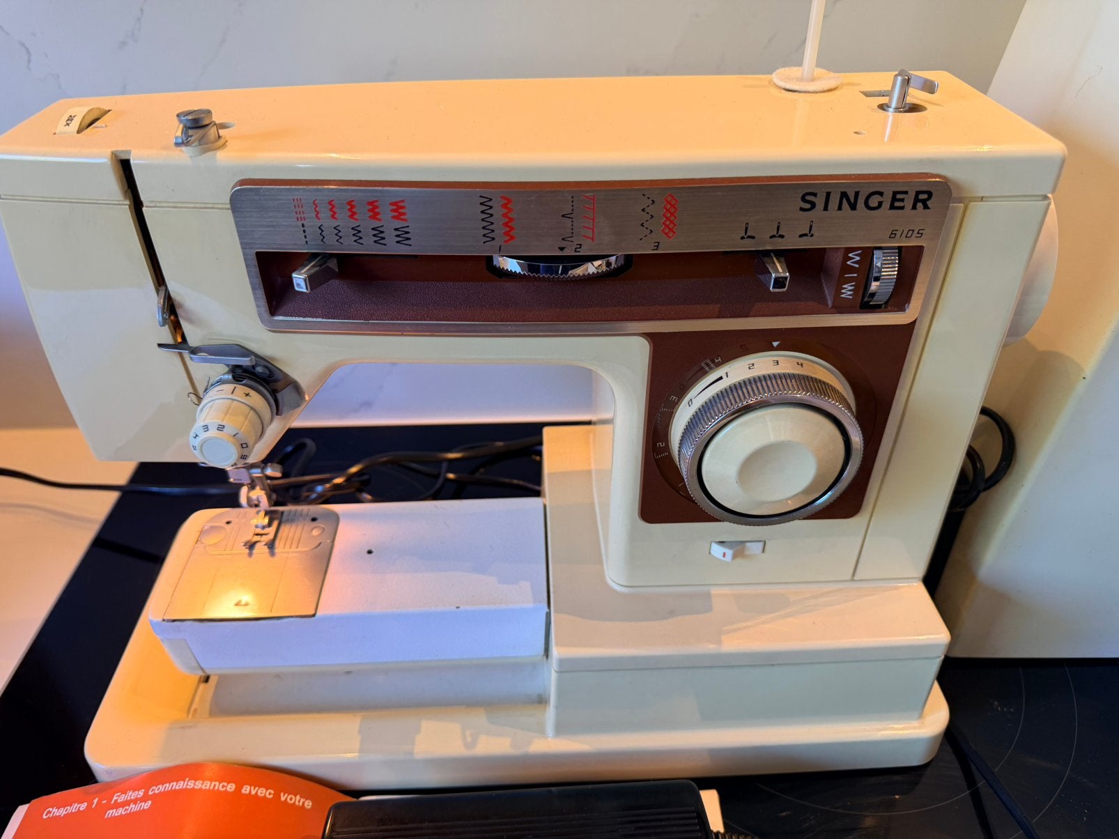 Machine à coudre vintage complète + équipement de couture, Enlèvement ou Envoi, Comme neuf, Machine à coudre, Singer