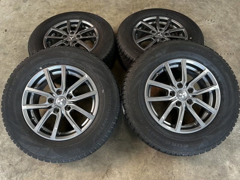 16 inch originele velgen + winterbanden Mitsubishi ASX / Out, Autos : Pièces & Accessoires, Pneus et Jantes, 16 pouces, -, Utilisé
