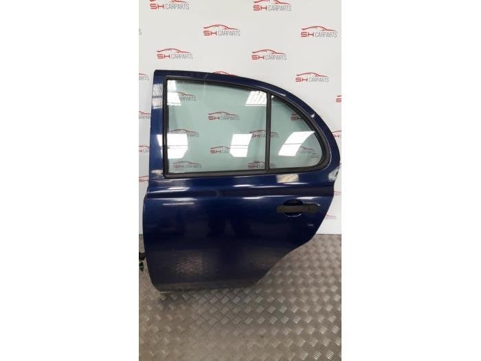 Portière 4portes arrière gauche d'un Nissan Micra (BW6), -, 3 mois de garantie, Utilisé, Porte