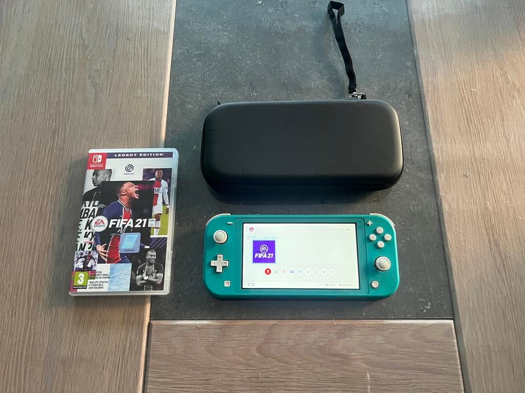 nintendo switch lite, Ophalen of Verzenden, Zo goed als nieuw, Met beschermhoes of tas