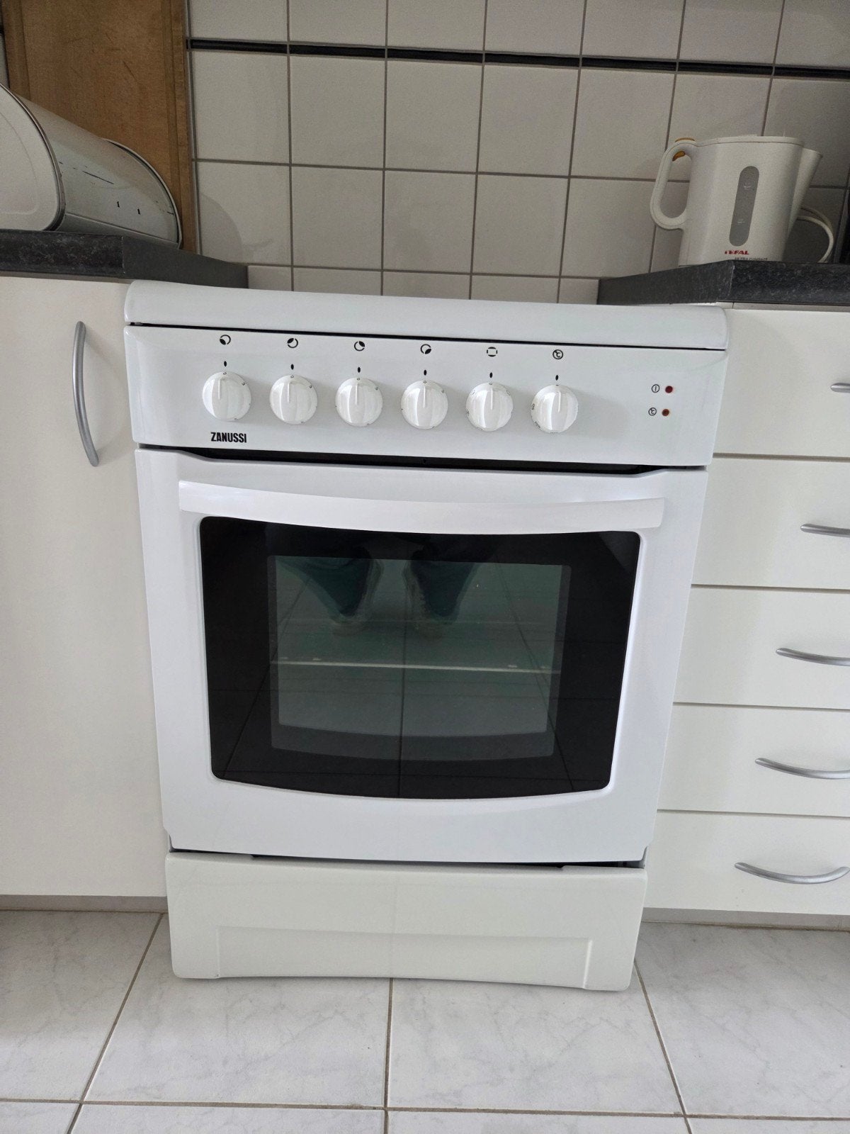 Zanussi ZZC 6601 kookfornuis met warme luchtoven., Electroménager, Cuisinières, Enlèvement, Gril, Autoportant