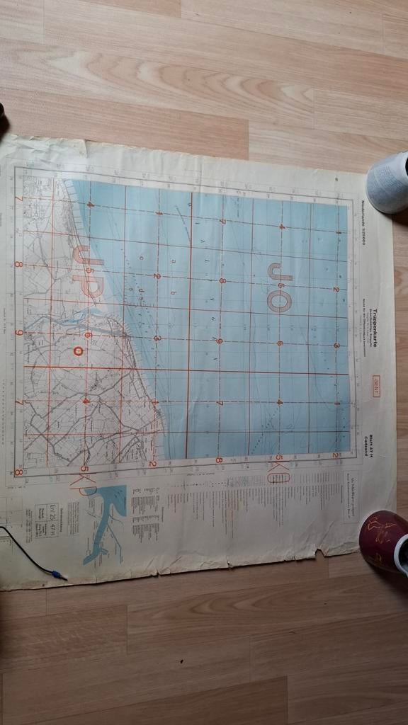 Cadzand Duitse artilleriekaart atlantikwall 1941, Ophalen of Verzenden