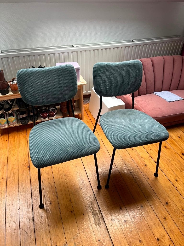 2 Eetkamerstoelen Zuiver - model Benson, Maison & Meubles, Chaises, Comme neuf, Deux, Autres couleurs, Enlèvement