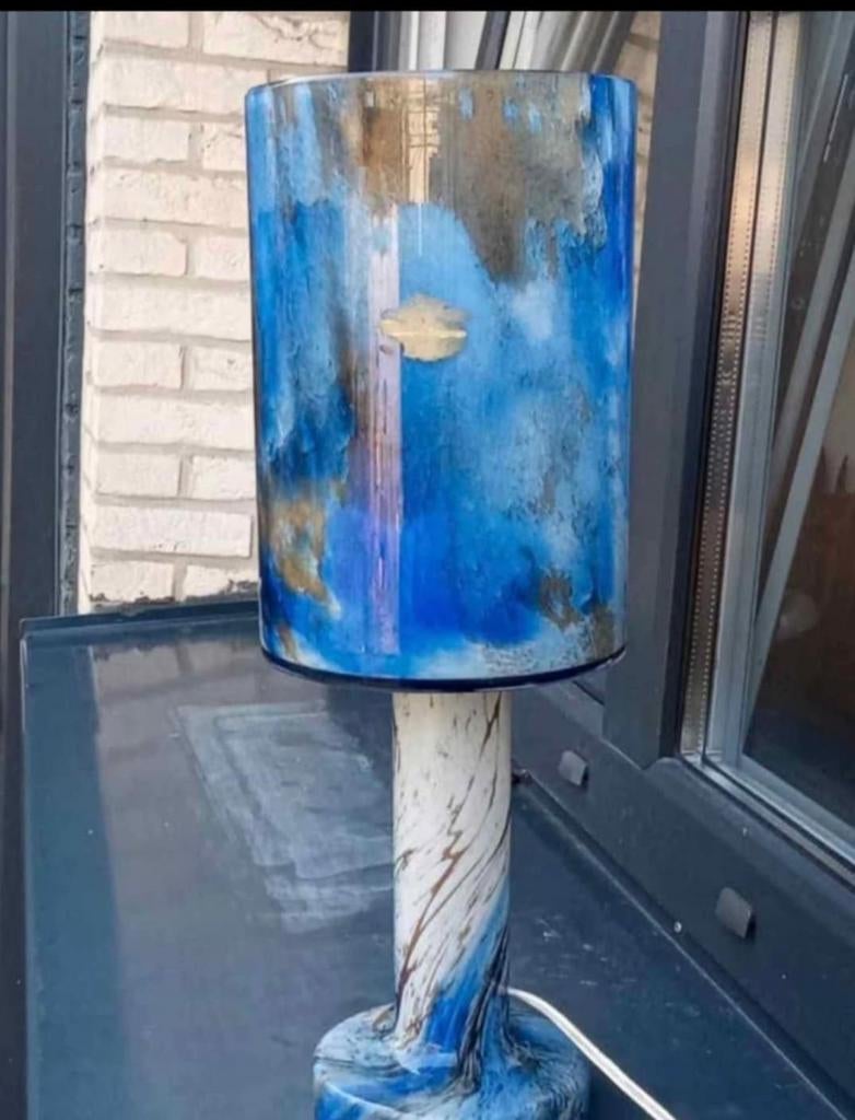 Lampe Val Saint Lambert.  Hauteur 45cm .Poids 2kg950, Ophalen