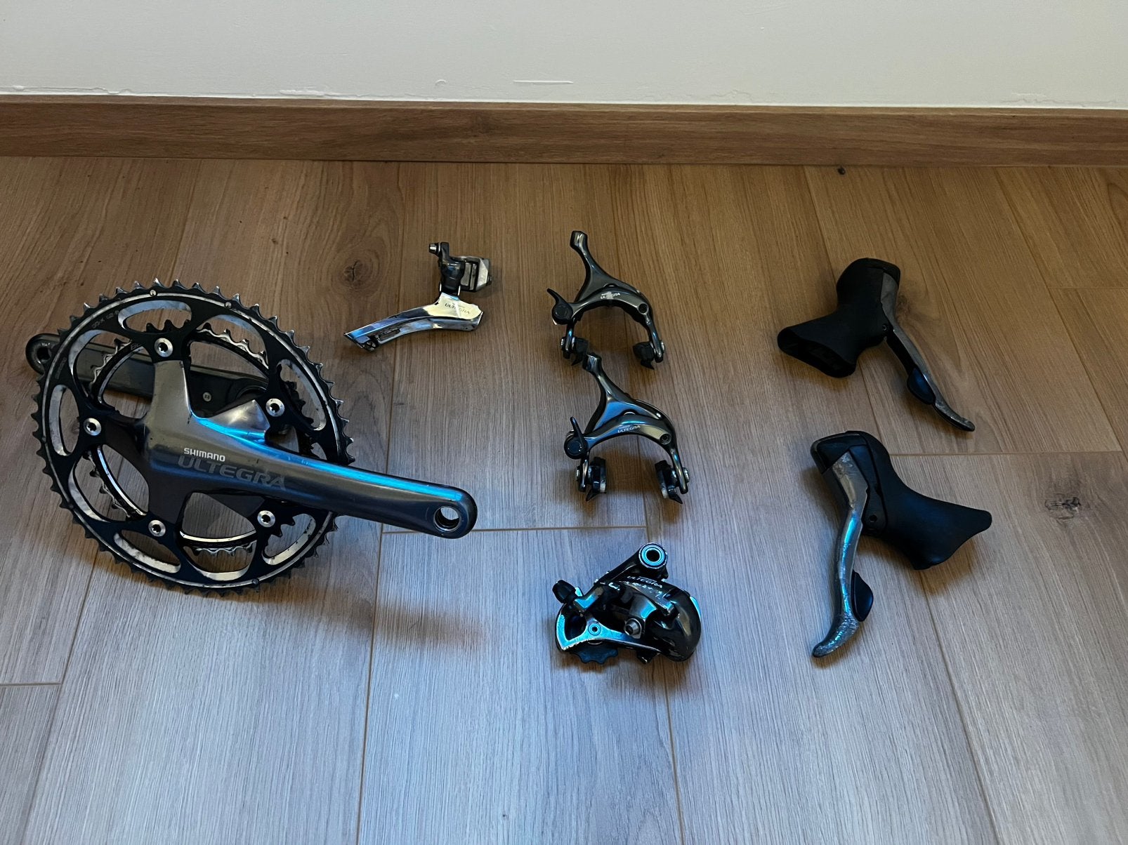 Shimano Ultegra Groepset, Fietsen en Brommers, Fietsonderdelen, Remmen, Aluminium, Racefiets, Ophalen