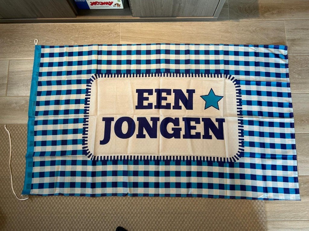 Geboortevlaggen jongen (blauw), Ophalen of Verzenden, Zo goed als nieuw, Versiering