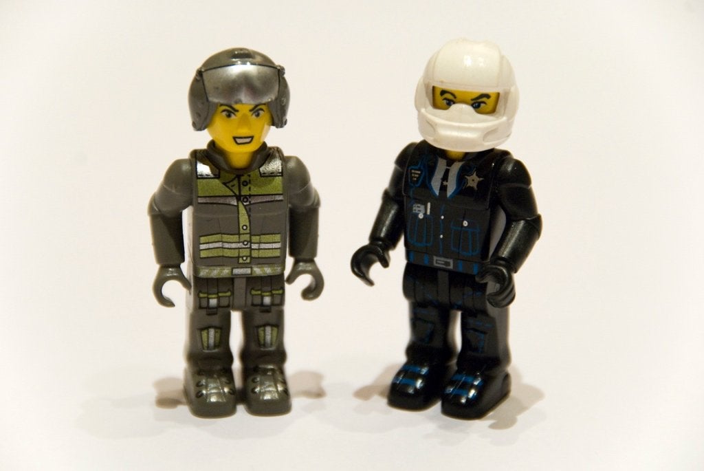 LEGO minifig Jack Stone + politieman - goede staat, Kinderen en Baby's, Ophalen of Verzenden, Gebruikt, Minifiguur, Lego