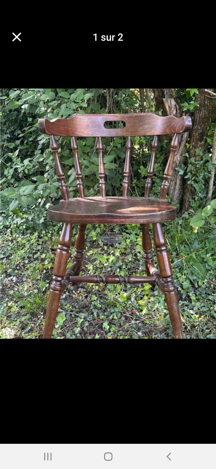 chaise en bois 35e ou 70e les trois, Enlèvement