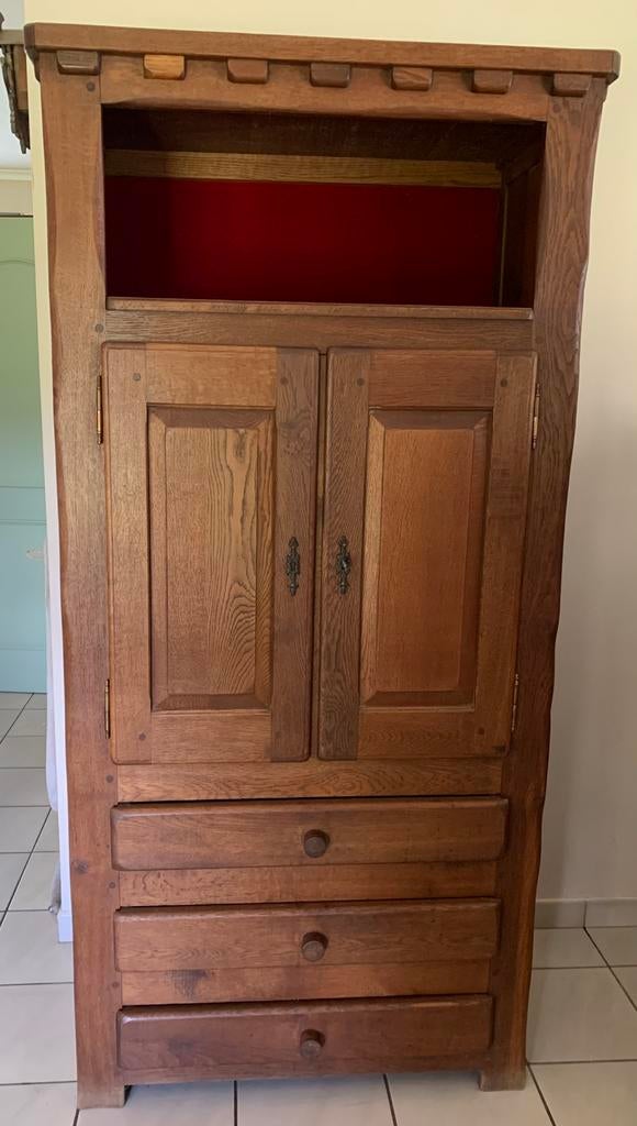 Buffet en chêne, 25 à 50 cm, Avec tablette(s), Comme neuf, 50 à 100 cm