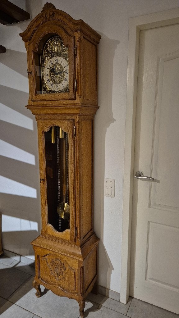 👍 Mooie klok Tempus,  H = 2m 09 cm, staat werkt perfect >, Enlèvement