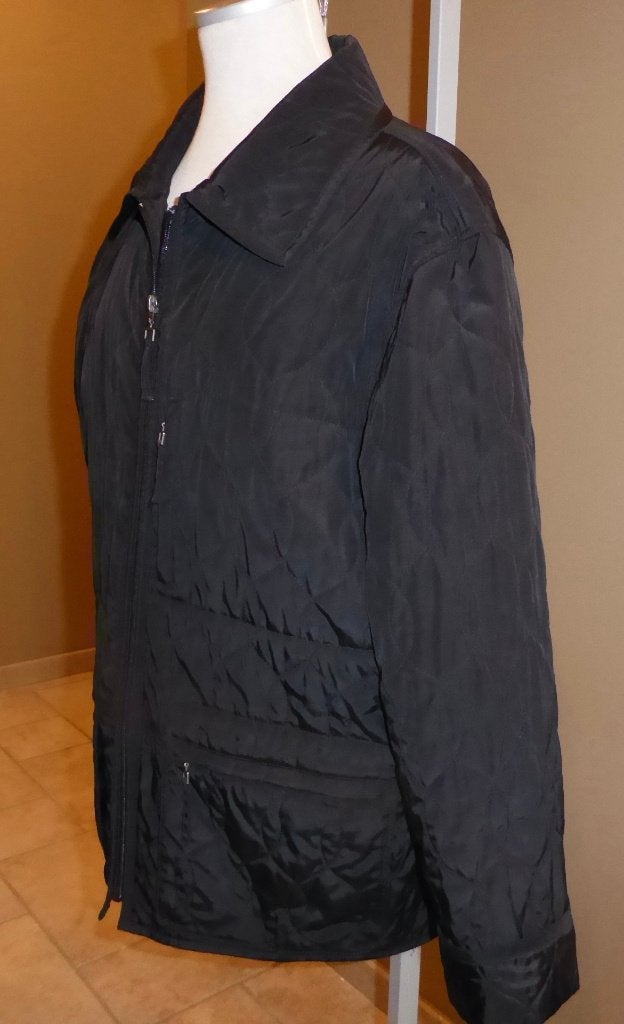Zwarte jas m 40-42, Kleding | Dames, Jassen | Winter, Ophalen, Gedragen